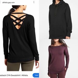 Lot Athleta sweatshirts